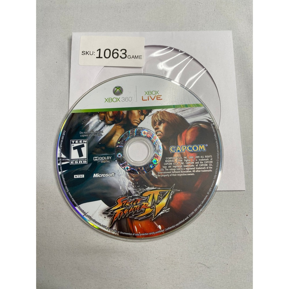 Street Fighter IV 4 Xbox 360